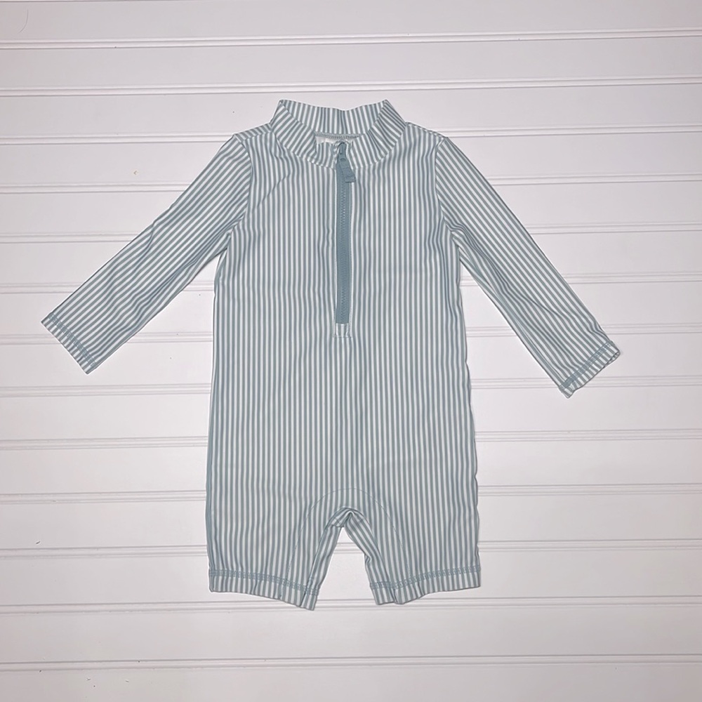 Carter's Blue Striped Kids Swimwear